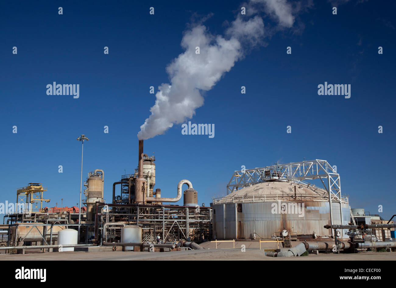 Calipatria, Kalifornien - eine Geothermie-Anlage betriebene CalEnergy im Imperial Valley, Kalifornien. Stockfoto