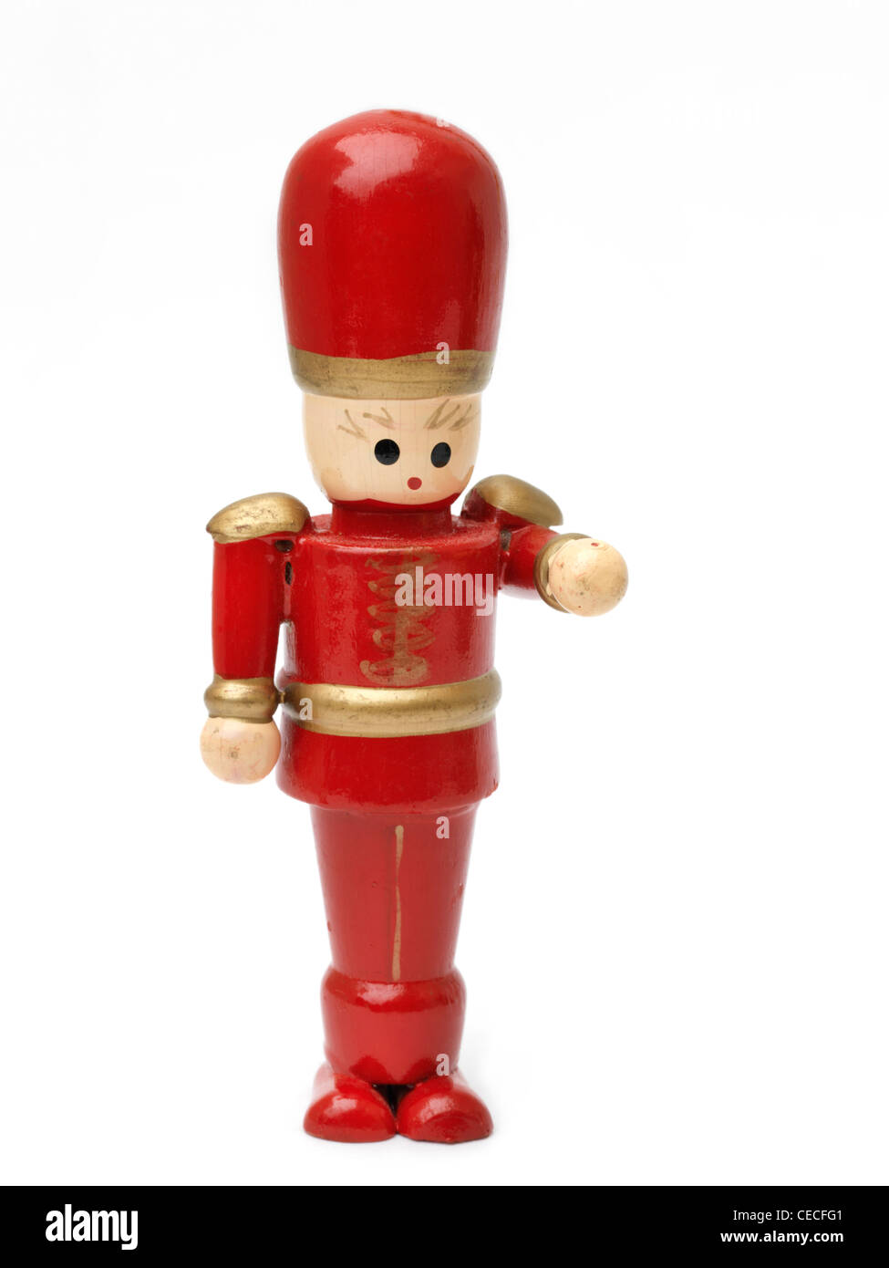 Hölzernes Spielzeug Soldat Weihnachtsdekoration Stockfoto