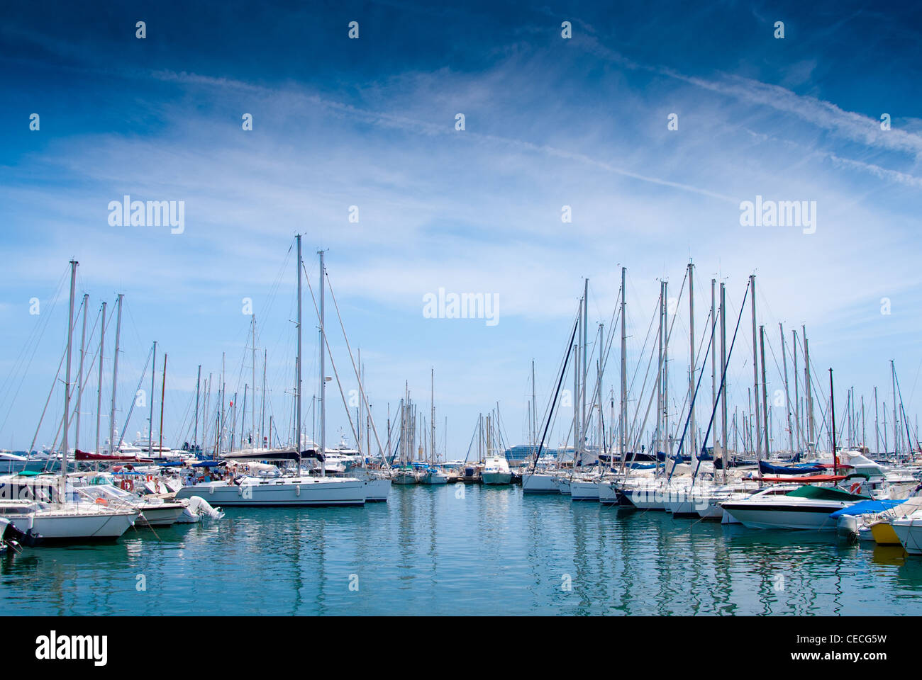 Yachthafen in Cannes, Frankreich. Côte d ' Azur. Stockfoto