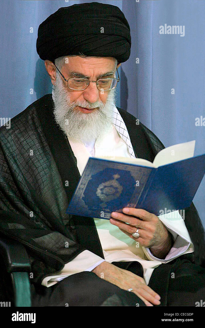 Ayatollah Seyyed Ali Khamenei - * 17.07.1939: Porträt des Führers der Iran 2007 Religion. Stockfoto