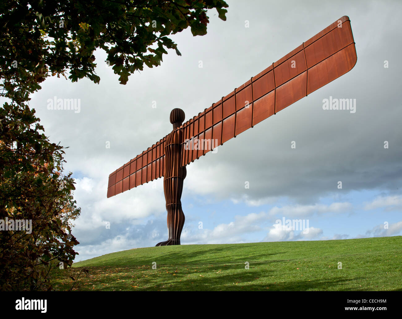 Engel des Nordens, Welt berühmte Skulptur von Antony Gormley in Gateshead Stockfoto