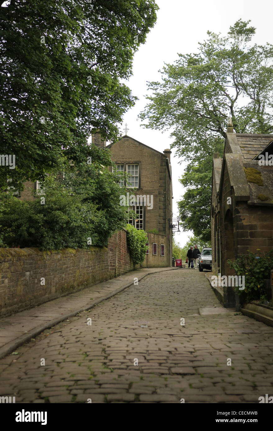 Der Bronte Parsonage Museum in Haworth, Yorkshire, Großbritannien Stockfoto