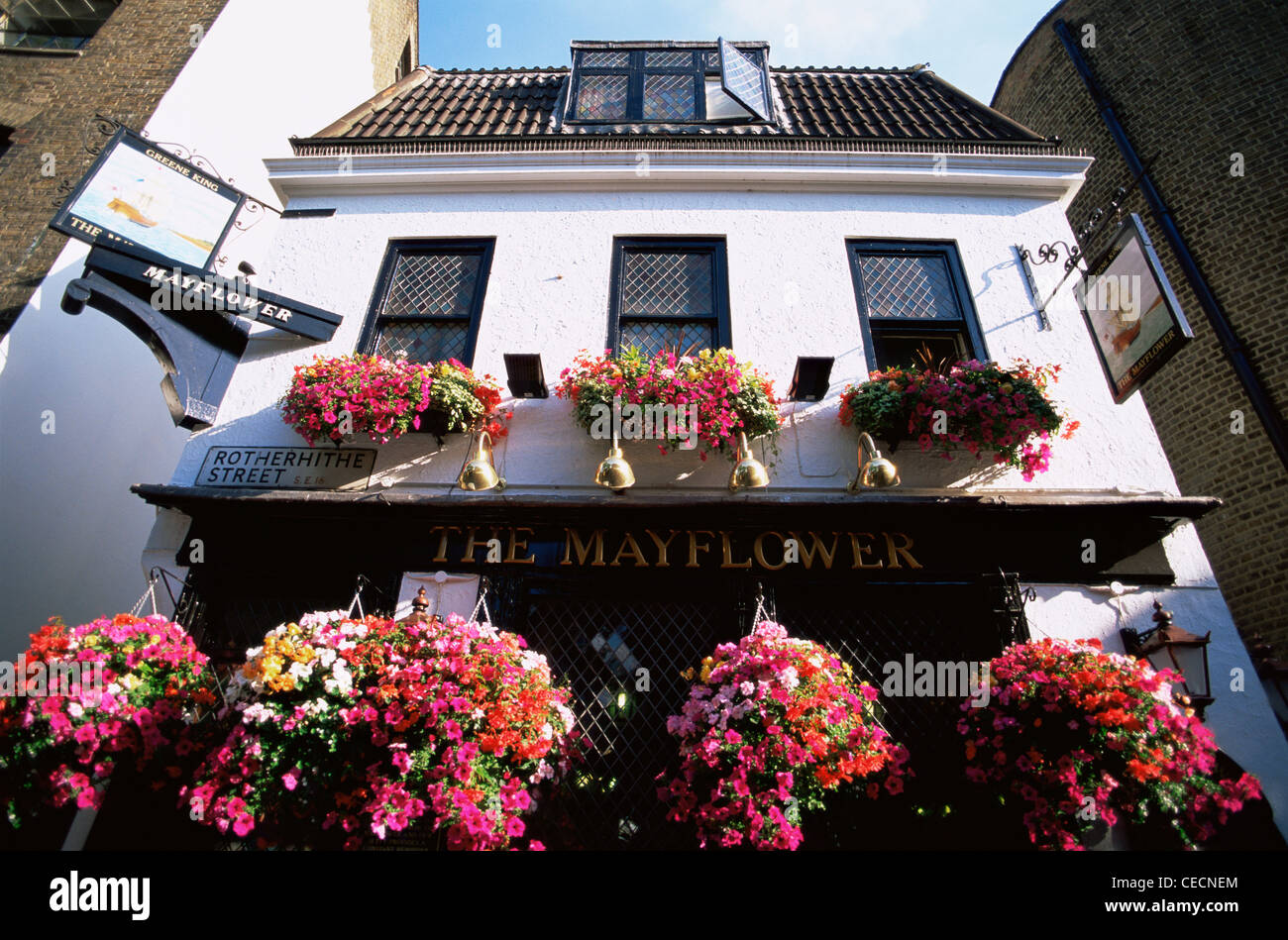 England, London, Mayflower Pub in Rotherhithe Stockfoto