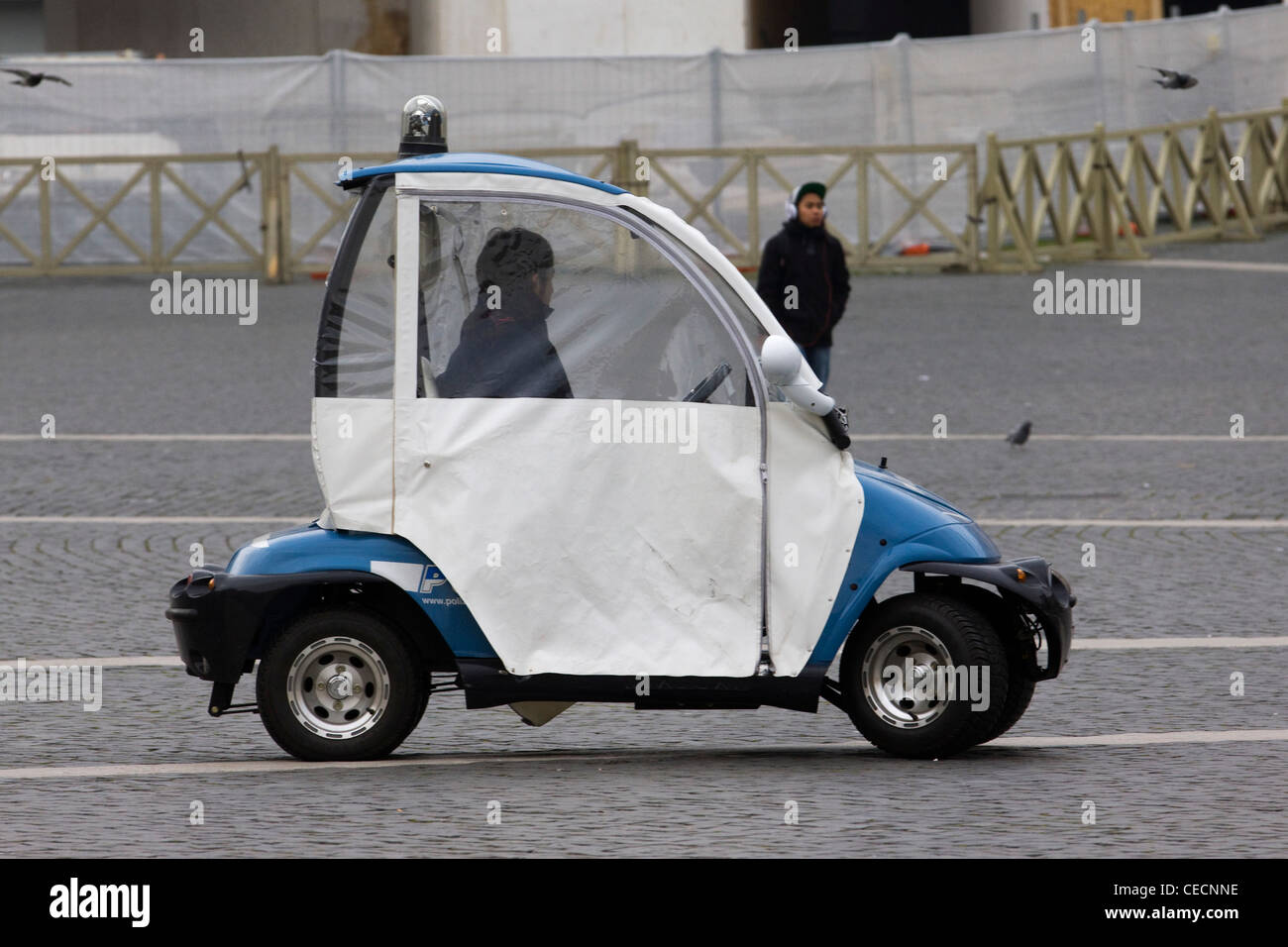 Gesetzdurchführung in Italien Polizeiauto Stockfoto