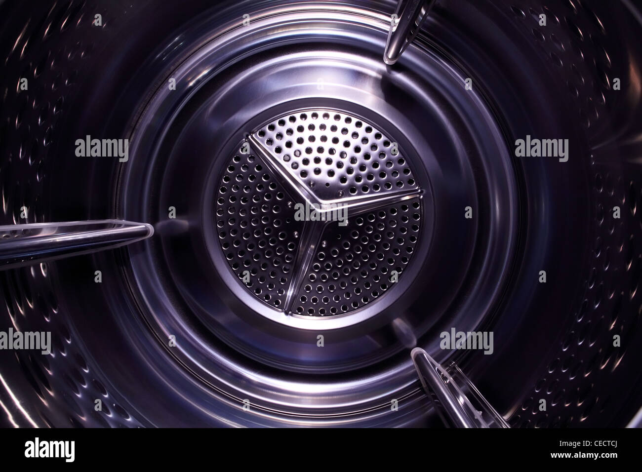 Illusionären Raum im Inneren der Maschine waschen/trocknen Stockfoto