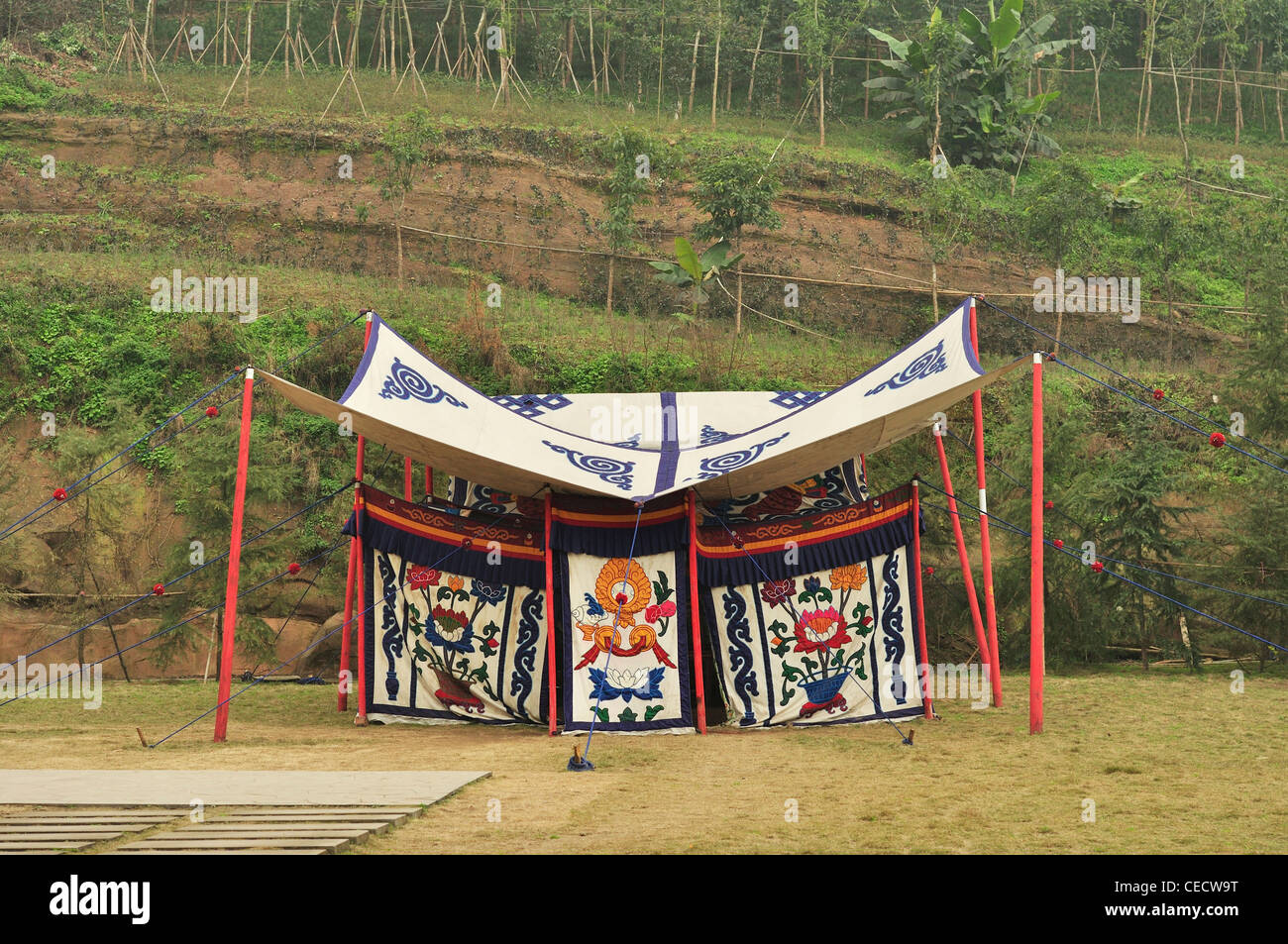 Tibetische Zelt Stockfoto