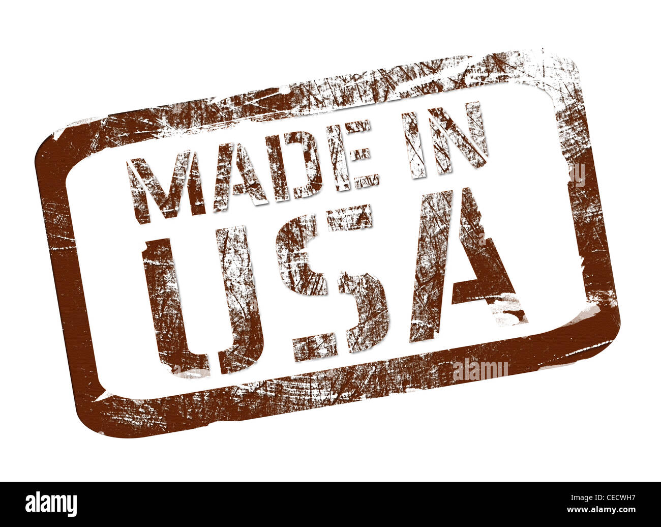 In den USA Stempel gemacht Stockfoto