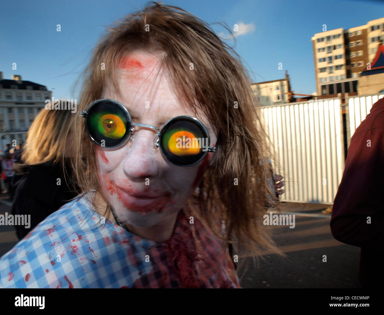 Ein Zombie-marcher Stockfoto