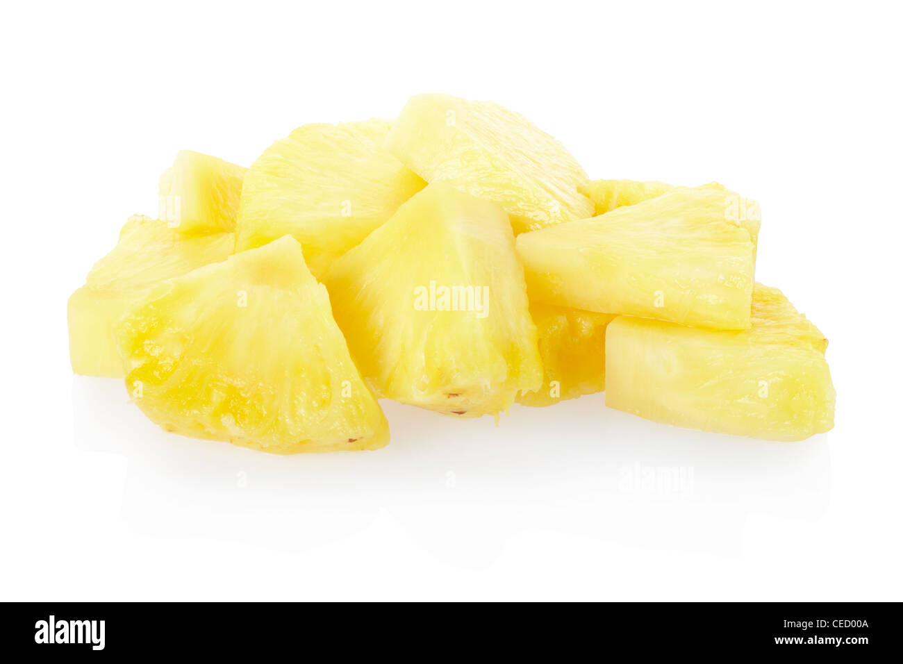 Ananas Stücke Stockfoto