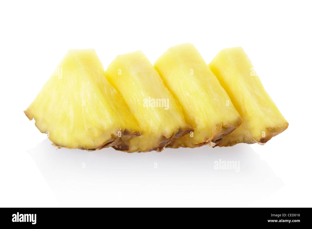 Ananas Stücke Stockfoto
