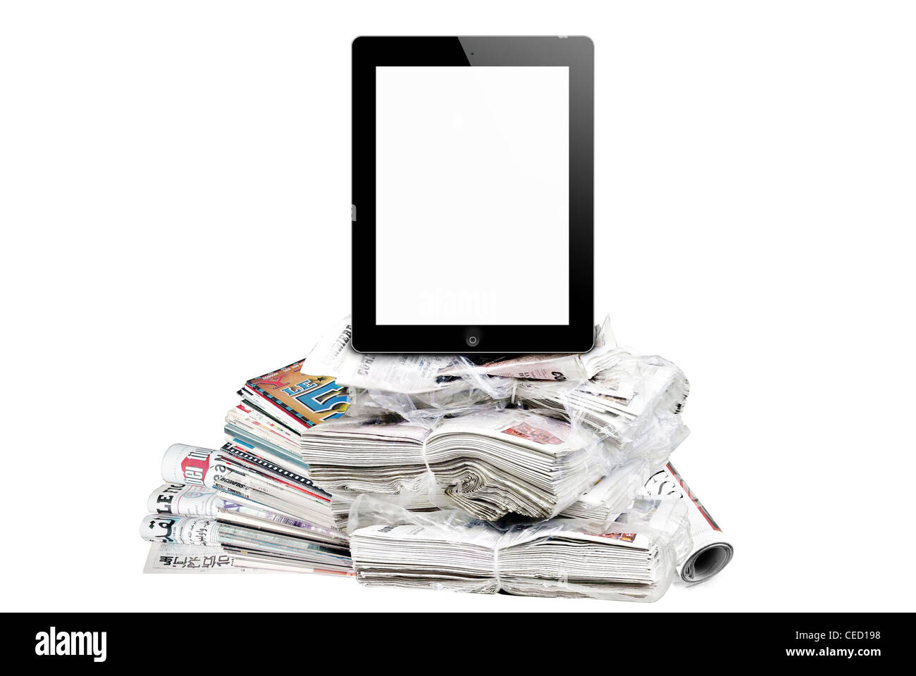 Ebook reader illustration Fotos und Bildmaterial in hoher Auflösung