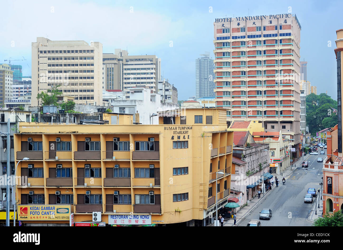 Street in Chinatown in Kuala Lumpur, Malaysia Stockfoto