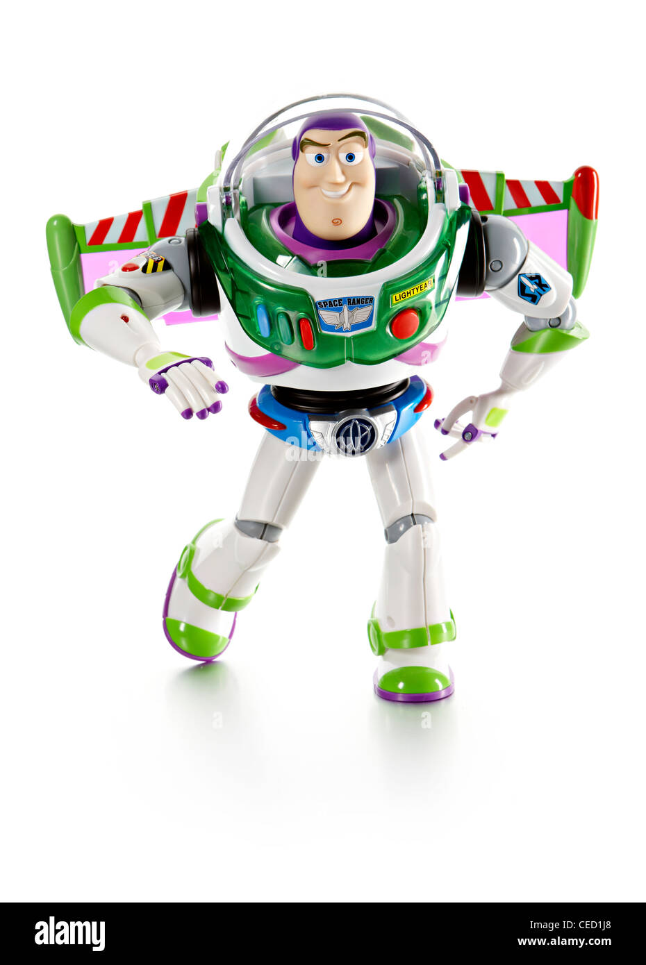 Buzz Lightyear Toy Story Film Stofftier offizielles merchandise Stockfoto