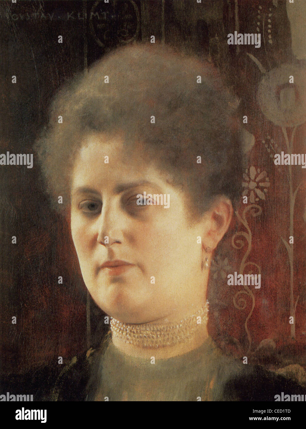 Gustav Klimts Porträt einer Dame XIX th - XX. Jahrhundert Stockfoto