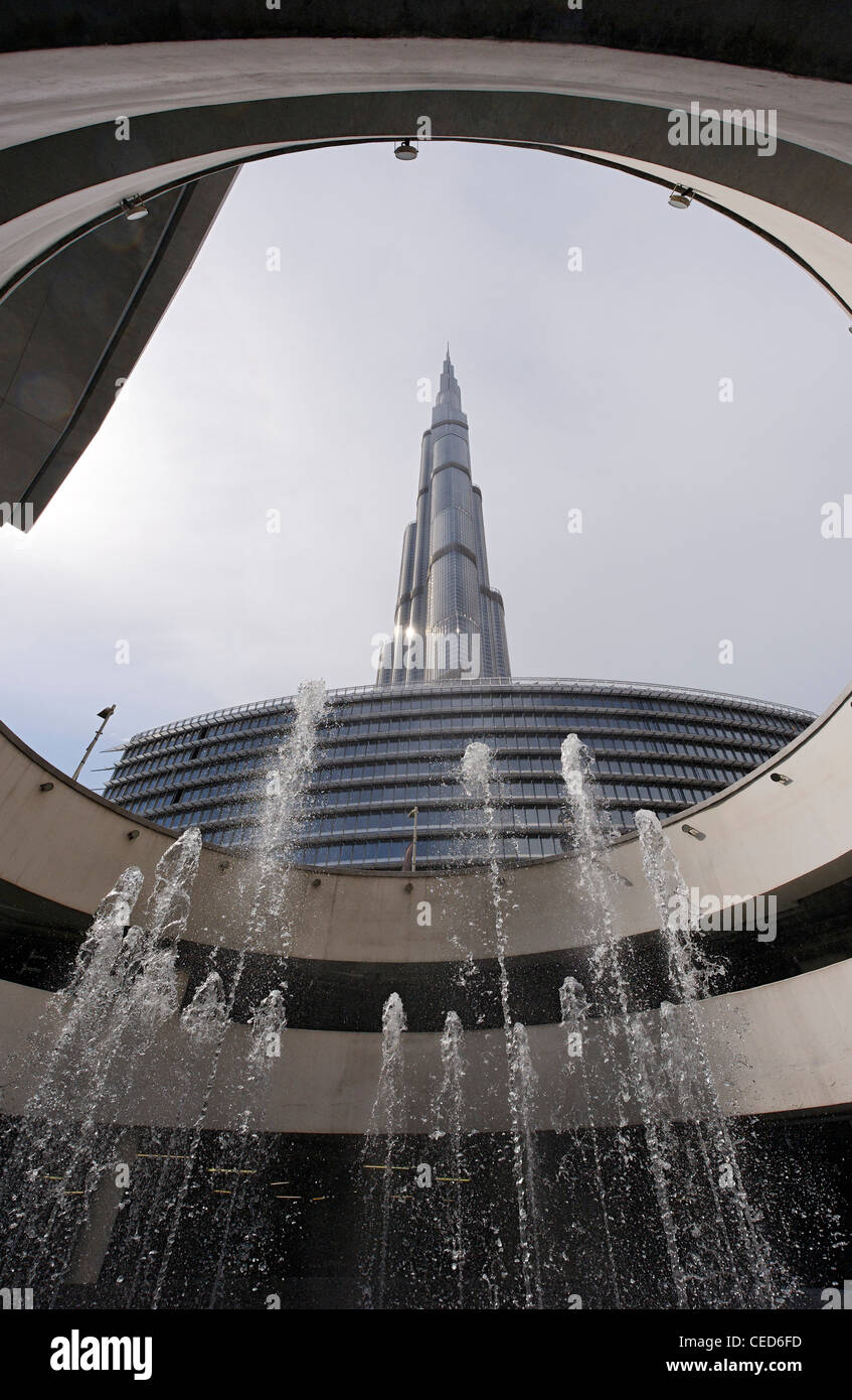 BURJ KHALIFA, BURJ CHALIFA, der höchste Turm der Welt, 828m Höhe, Downtown Dubai, Vereinigte Arabische Emirate, Naher Osten Stockfoto