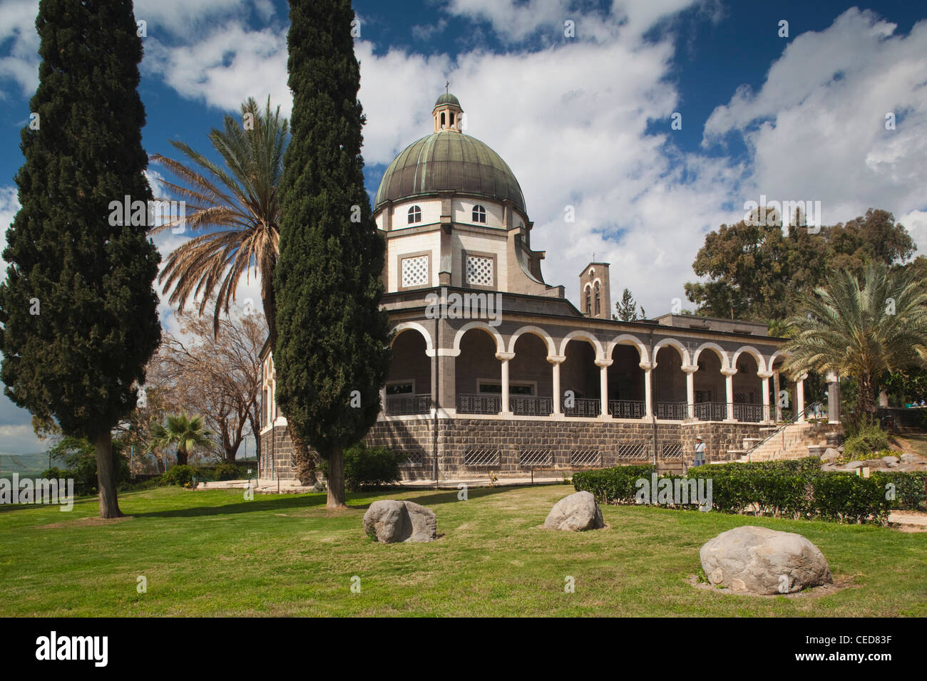 Israel, das Galiläa, Tabgha, Berg der Seligpreisungen, Kirche der