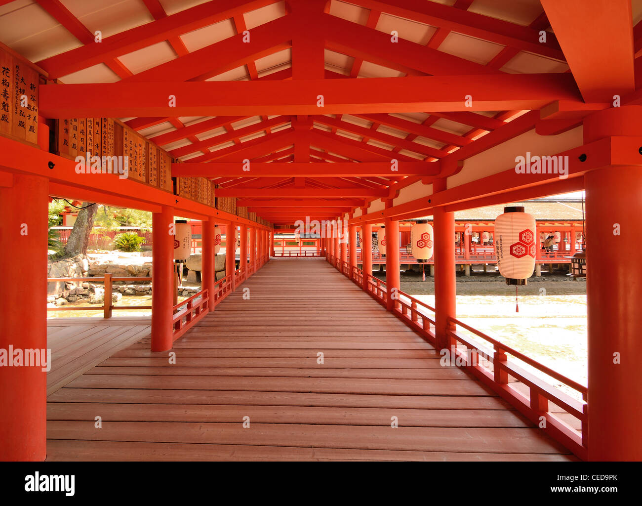 Itsukushima-Schrein in Miyajima, Japan. Stockfoto