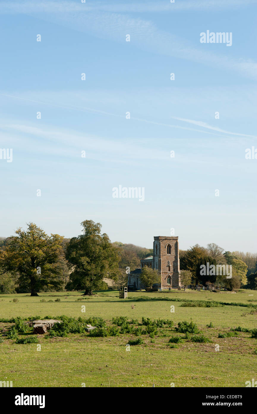 Die Marienkirche, Fawsley, Northamptonshire, England, Vereinigtes Königreich Stockfoto