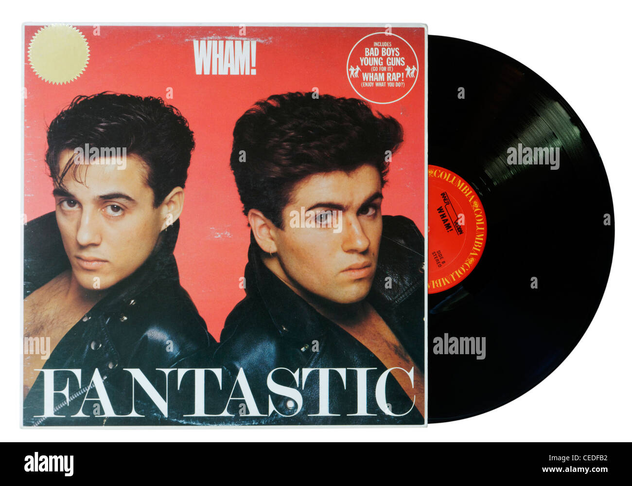 Wham fantastisches Album Stockfoto