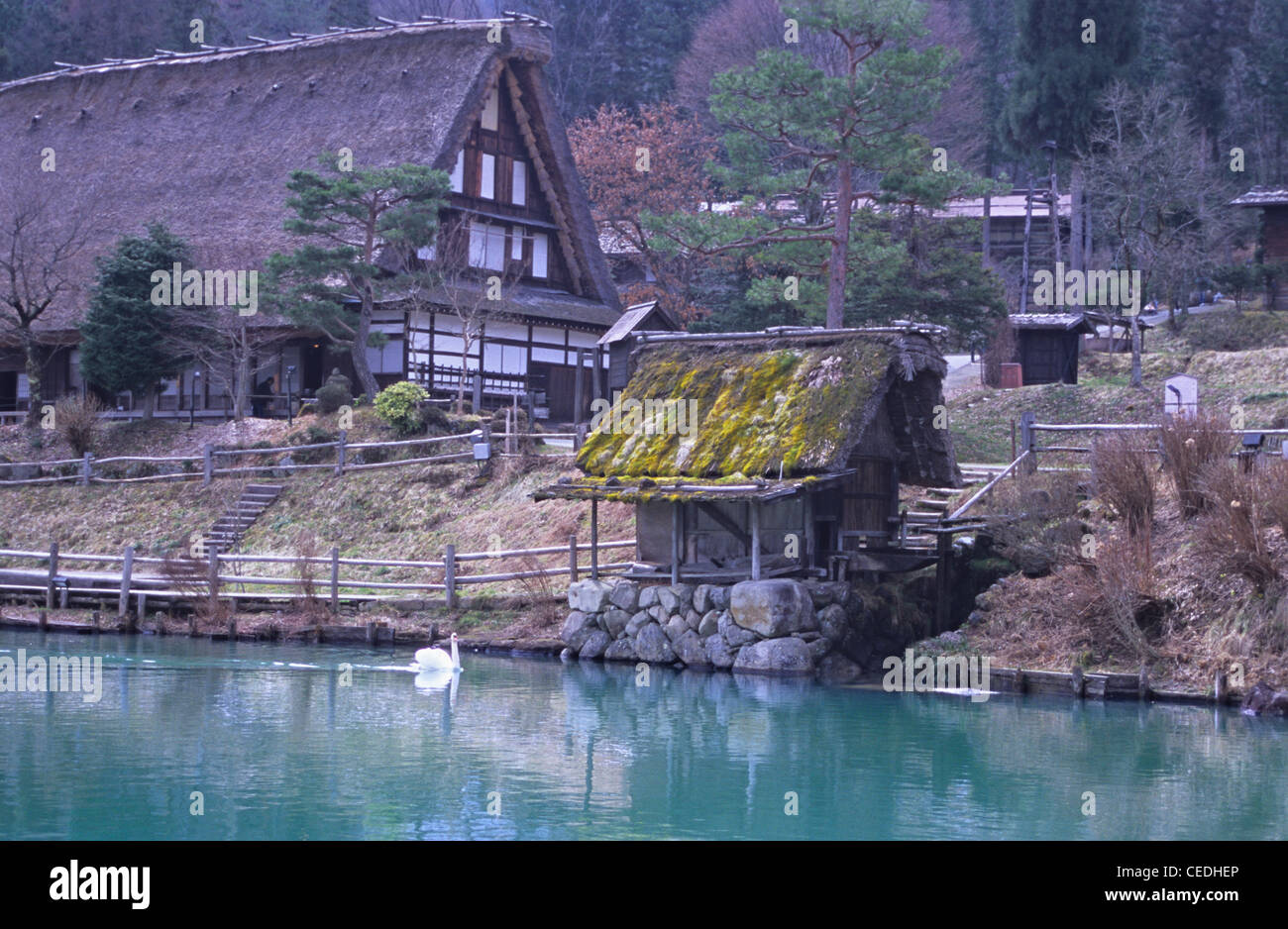 Hida Folk Village, Takayama, Gifu Präfektur, Japan Stockfoto