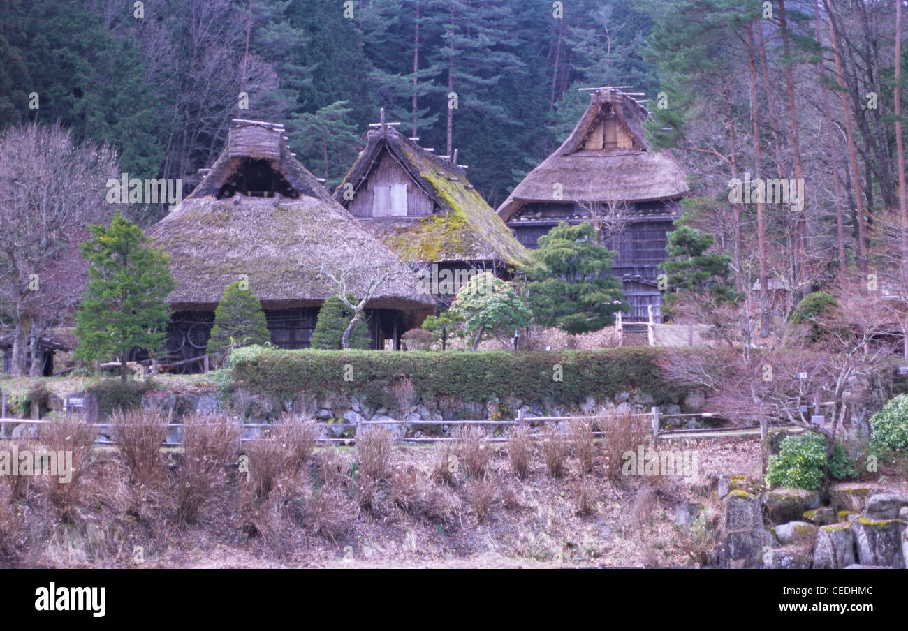 Hida Folk Village, Takayama, Gifu Präfektur, Japan Stockfoto