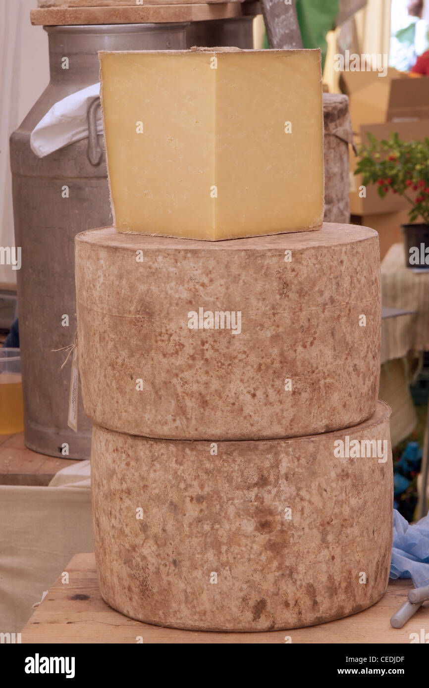 Käse-runden Stockfoto