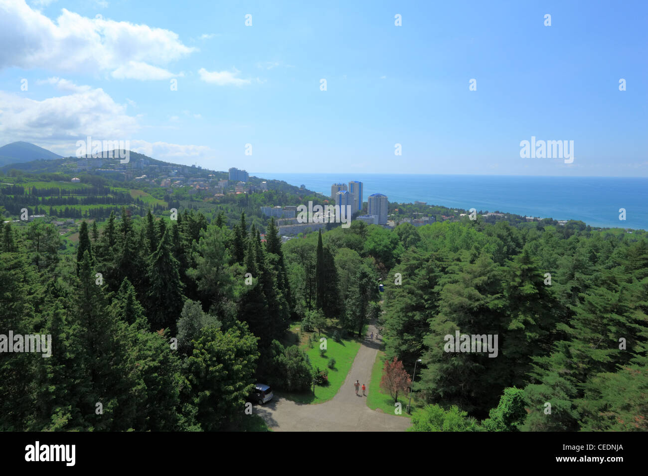 Landschaft in der Umgebung von Sochi Stockfoto