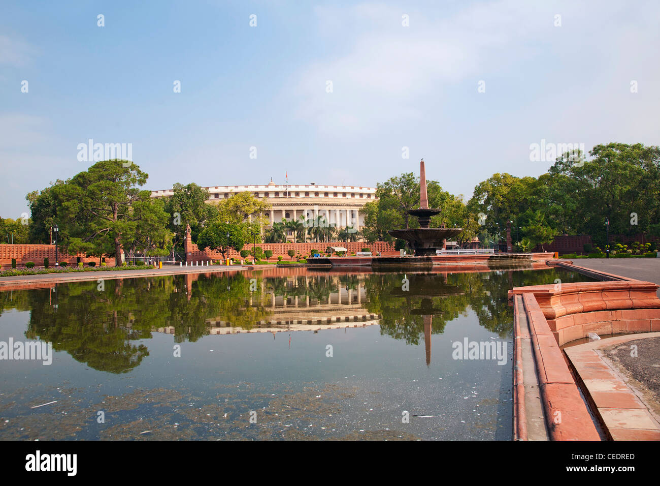 Indien, Sansad Bhawan (Parlament von Indien) Stockfoto