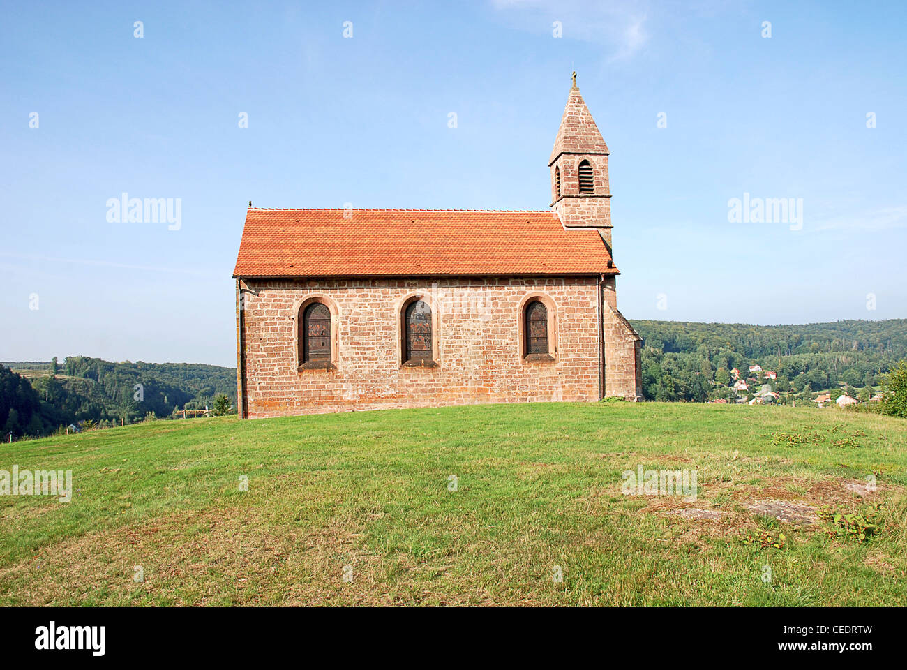 Frankreich, Basse-Normandie, La Haute-Chapelle Saint-Quirin Kapelle Stockfoto