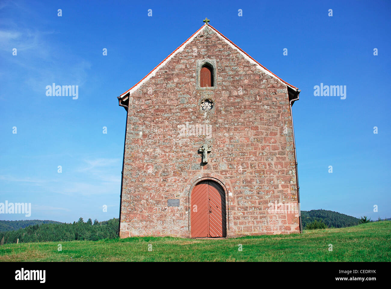 Frankreich, La Haute-Chapelle Saint-Quirin Kapelle Stockfoto