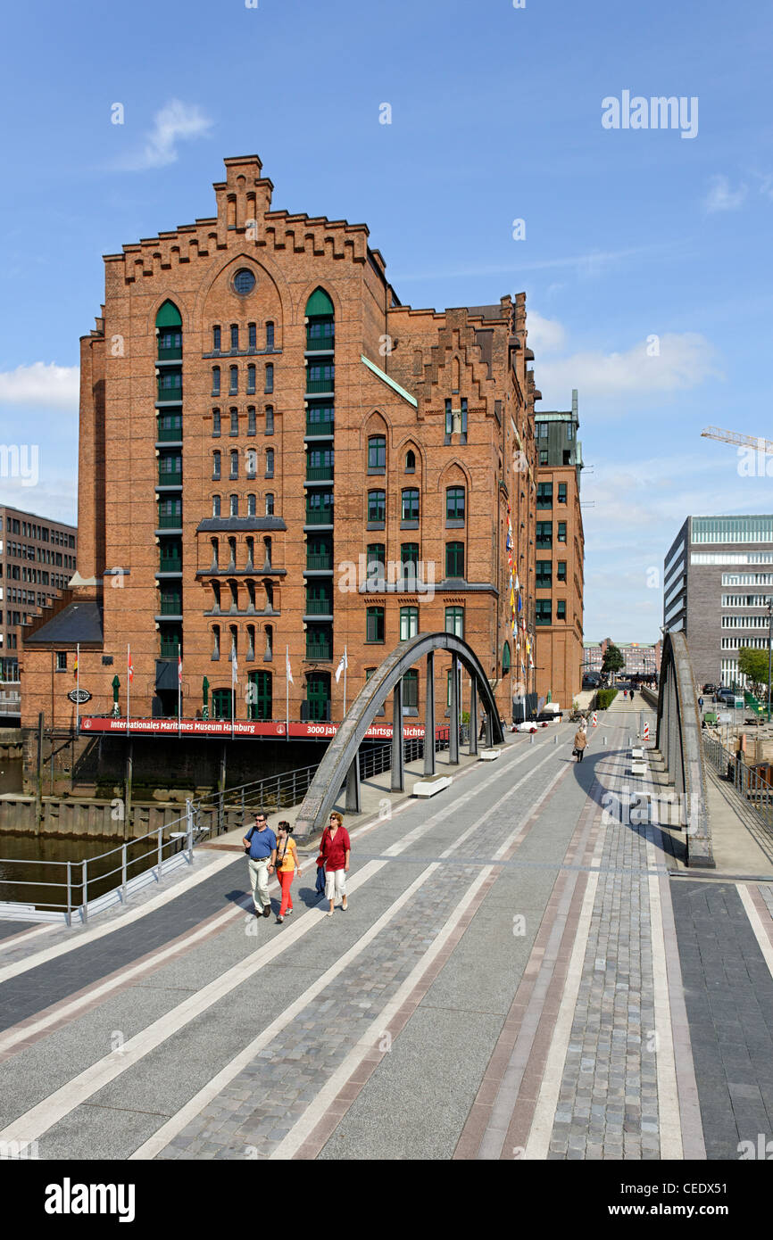 Internationale Maritime Museum und Brooktorhafen, HafenCity, Hamburg, Deutschland, Europa Stockfoto