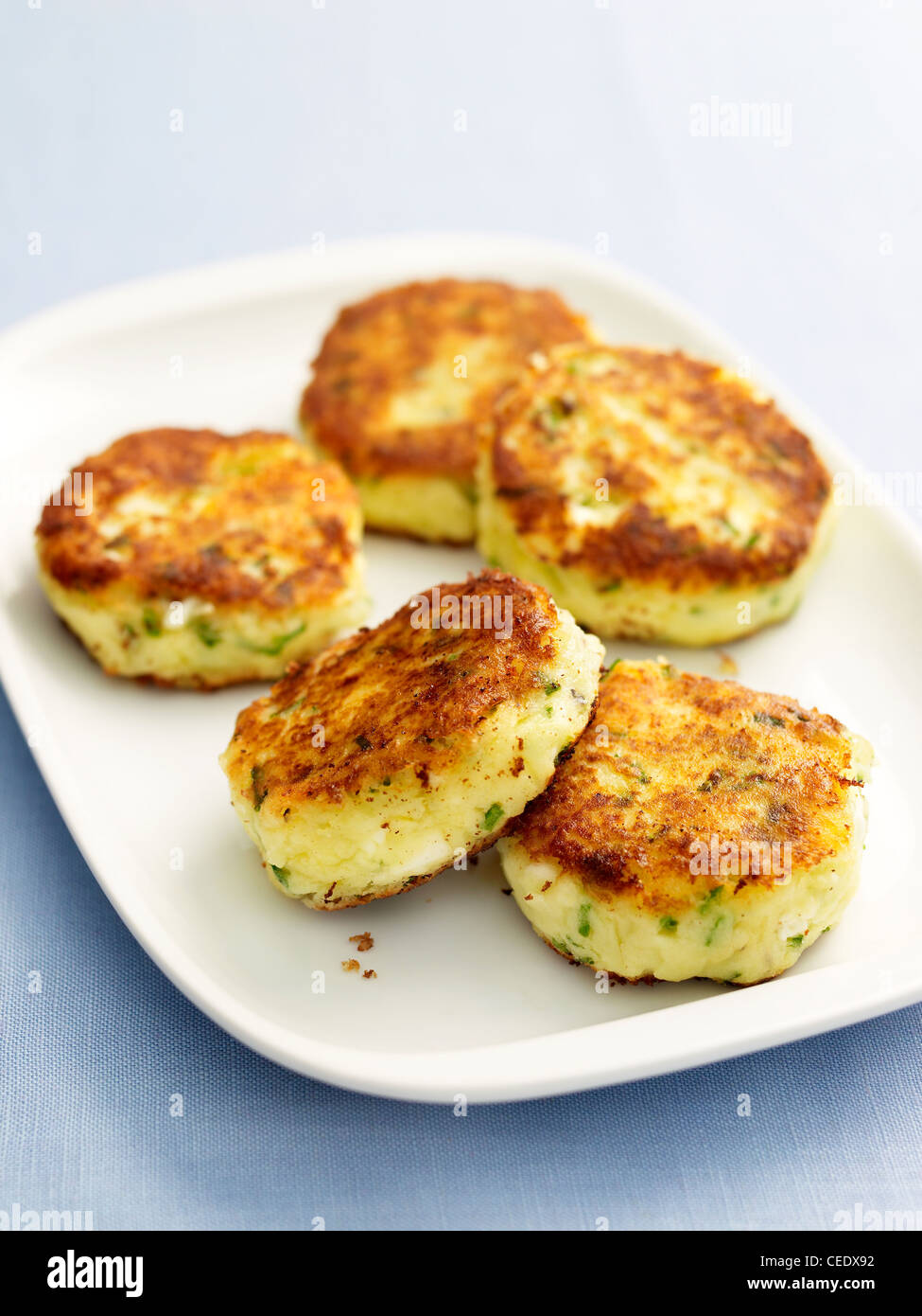 Kartoffelkuchen Stockfoto