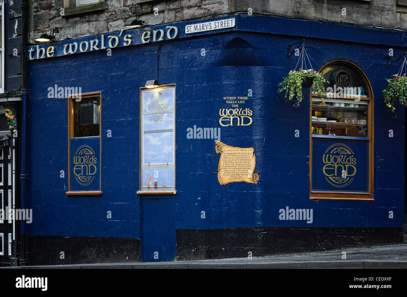 Die Welt Ende Pub, Edinburgh Stockfoto