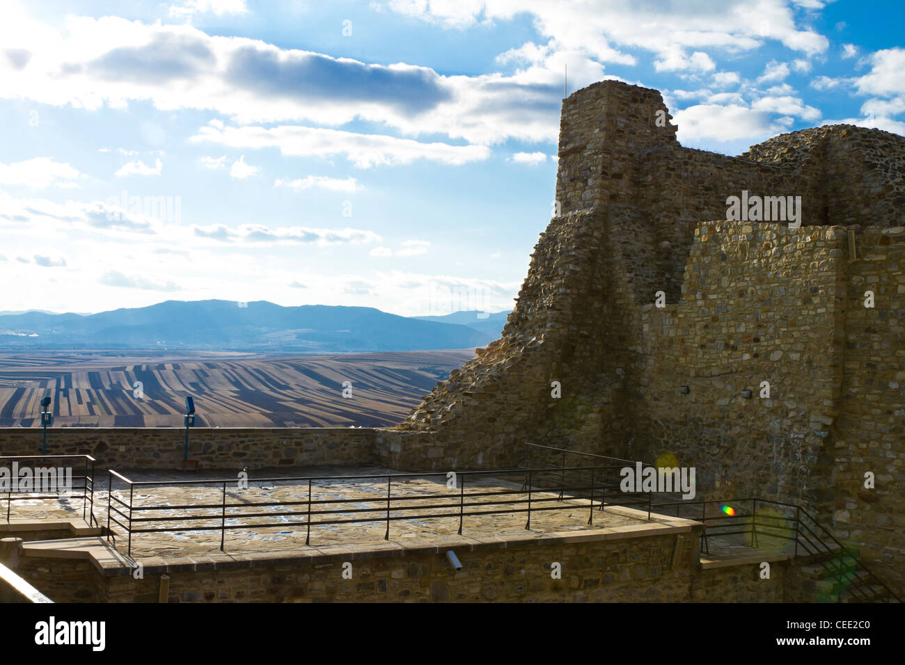Ruinen des alten Schlosses in Ost-Europa - Rumänien Stockfoto