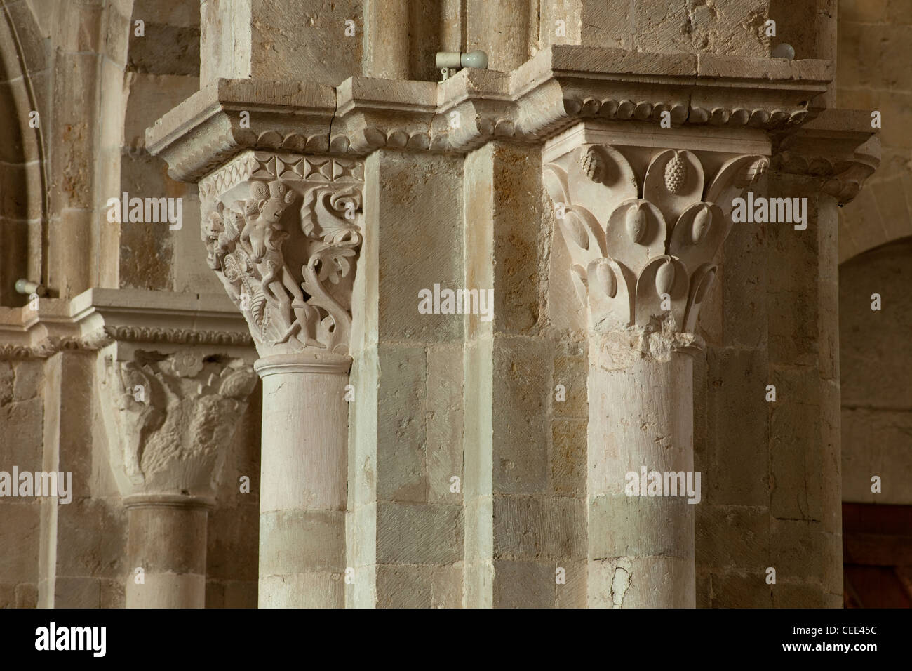 Vézelay, Ste-Madeleine Stockfoto