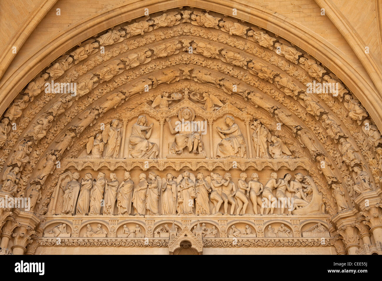 Metz, Kathedrale Saint-Étienne Stockfoto