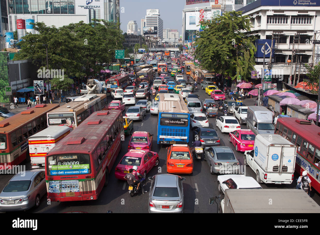 Verkehr-Bangkok Stockfoto