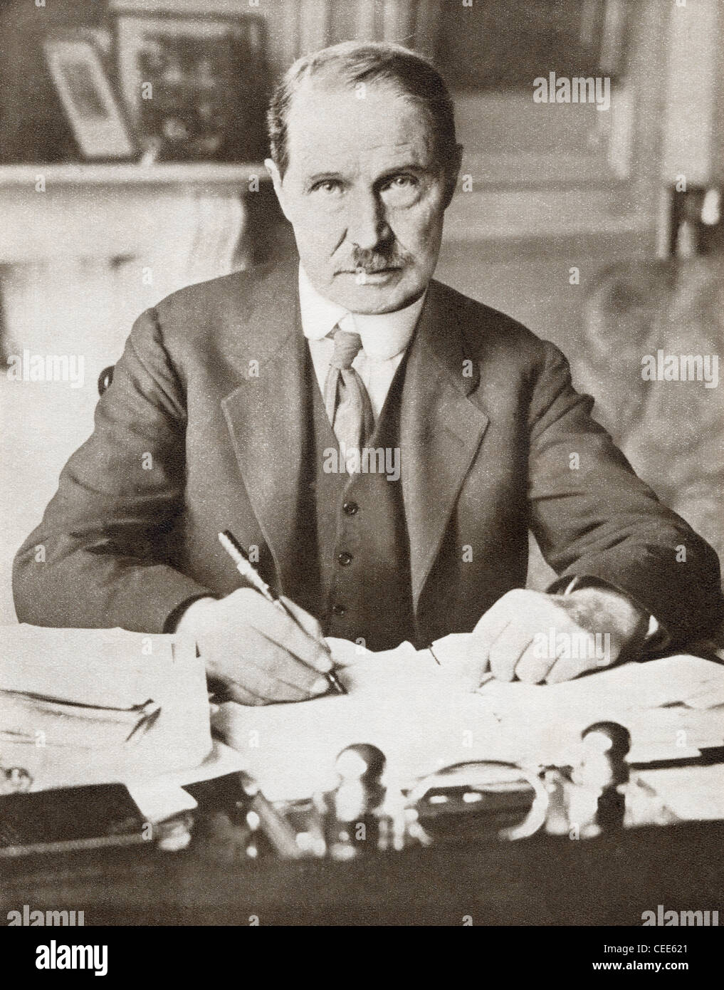 Andrew Bonar Law, aka Bonar, 1858 – 1923. Kanadische geboren britische konservative Partei Staatsmann und Premierminister. Stockfoto