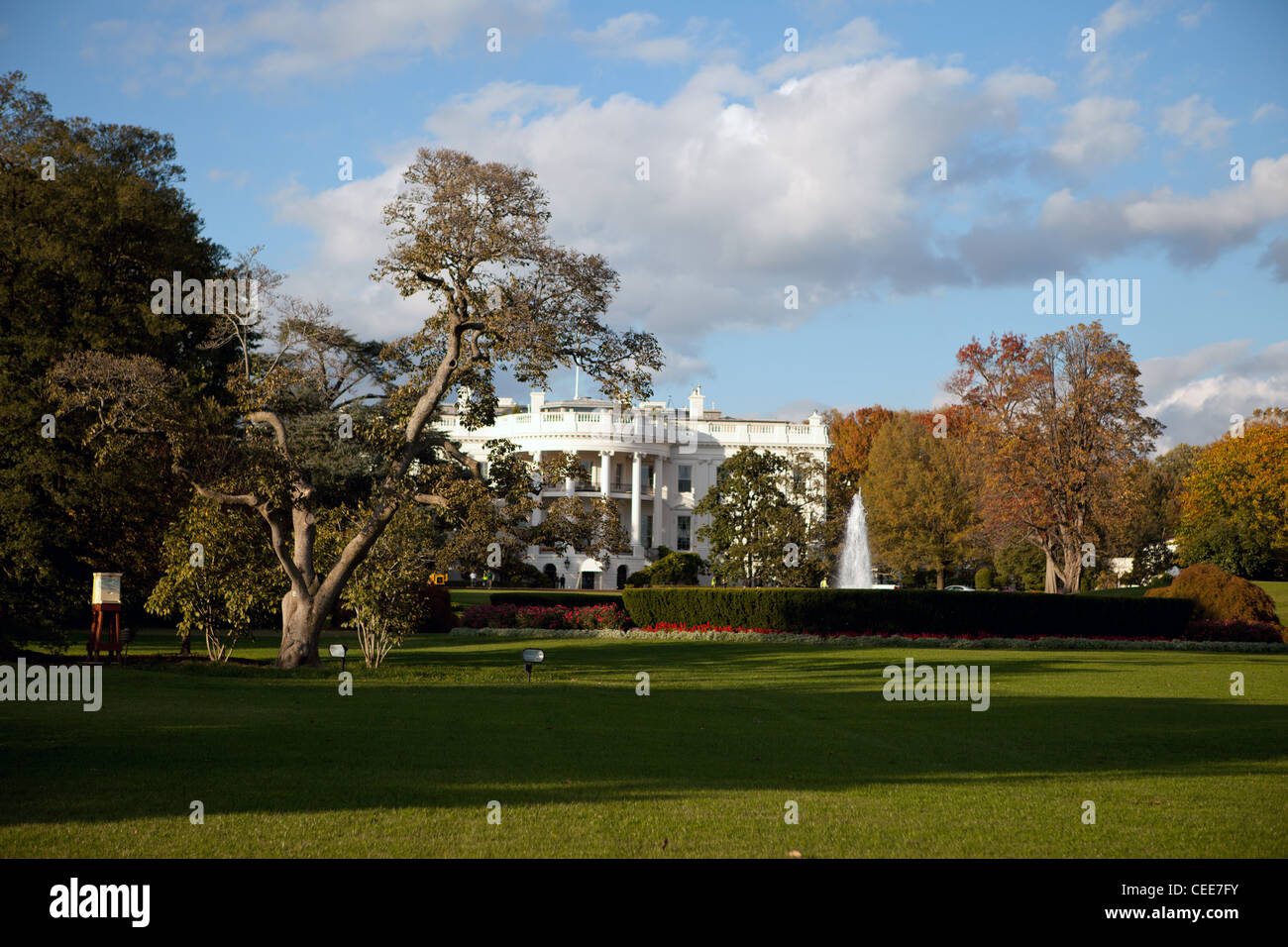 Ein Blick auf das Weiße Haus in Washington, DC Stockfoto