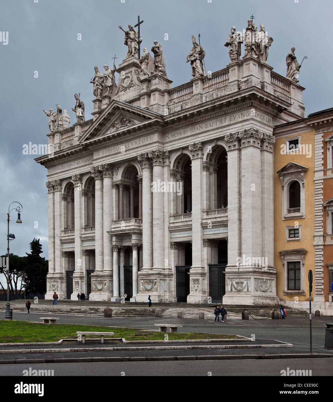 Rom, Lateranbasilika Stockfoto