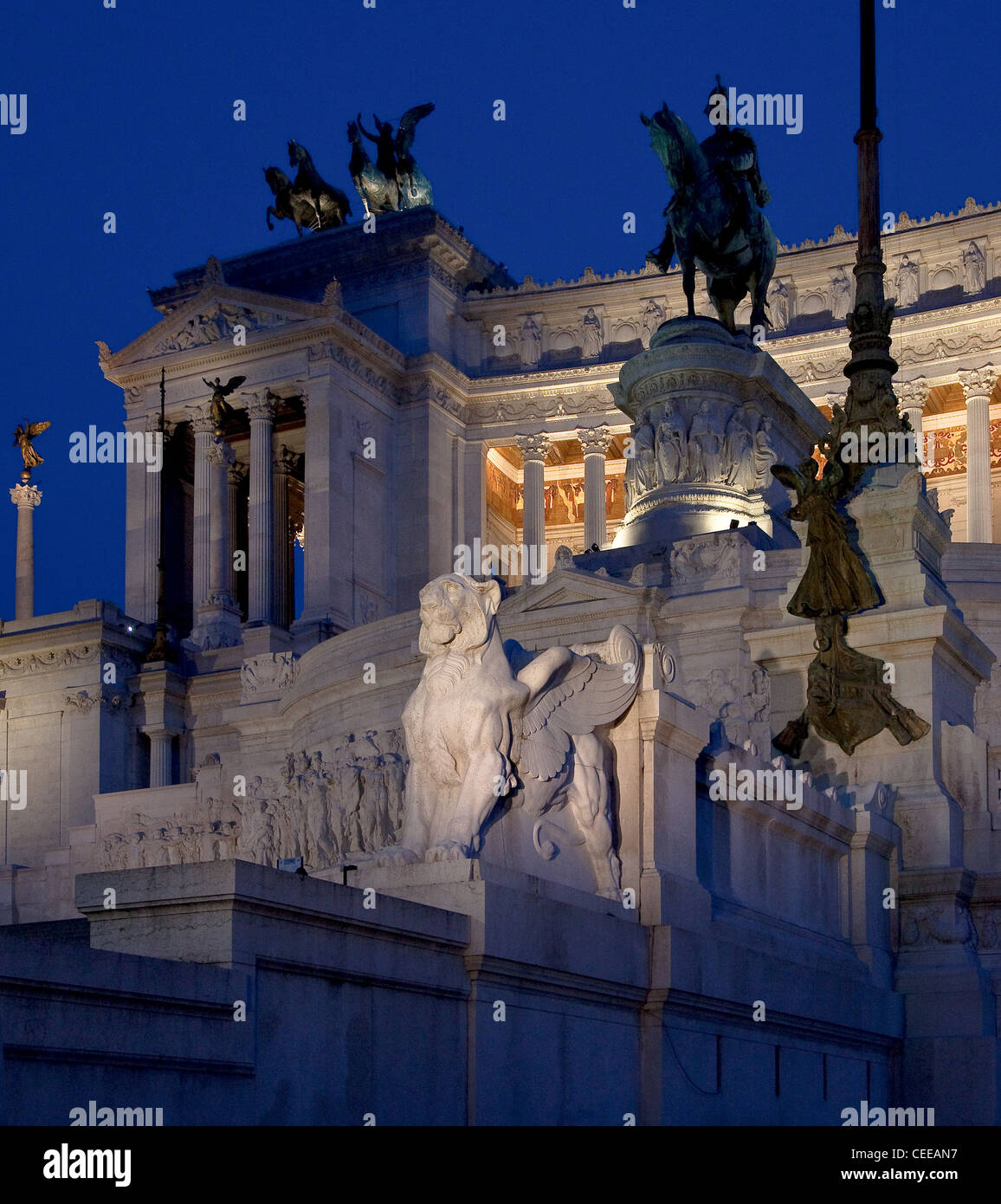 Rom, Lateranbasilika Und Denkm Für Franz V Assisi Stockfoto