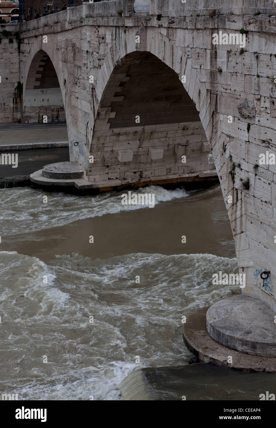 Rom, Ponte Fabricio Stockfoto