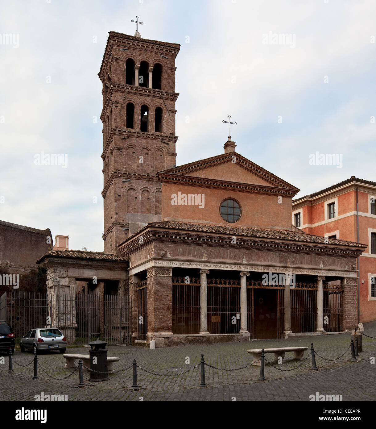Rom, San Giorgio in Velabro Stockfoto
