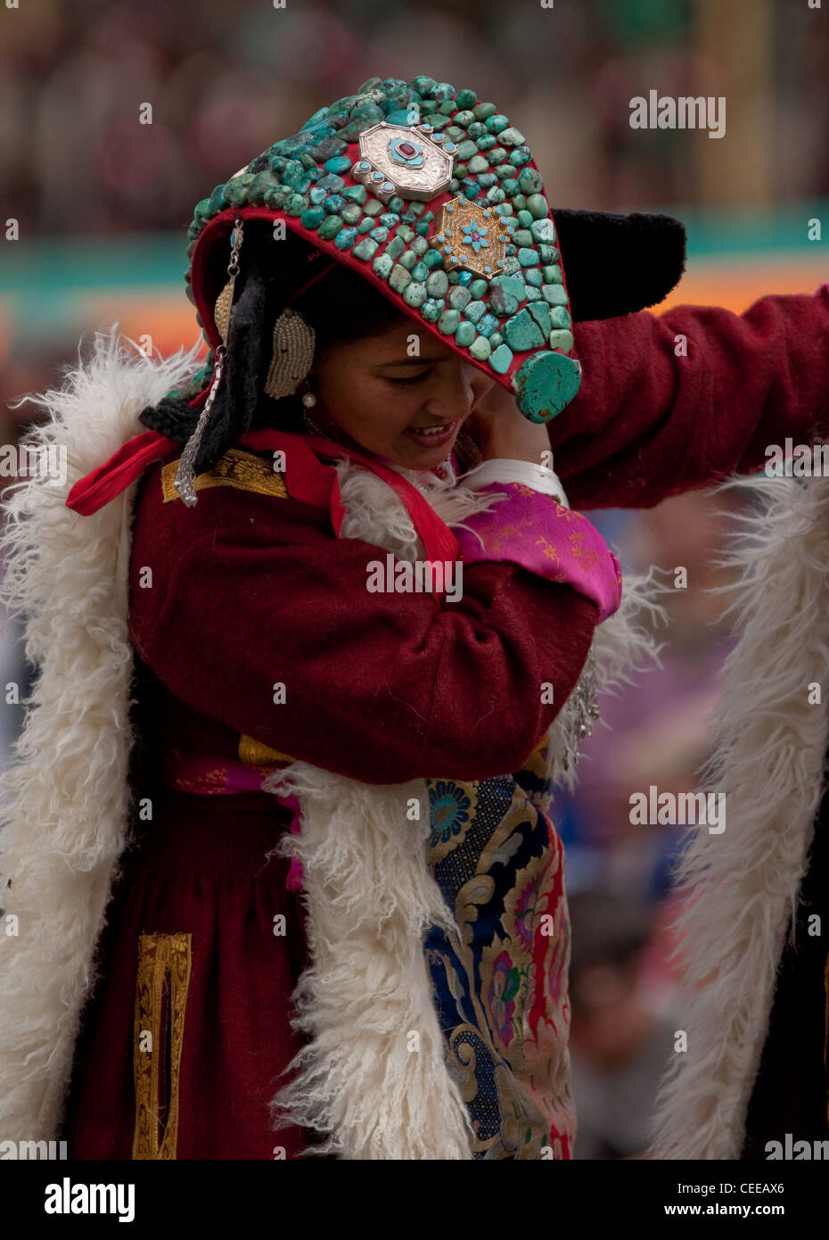 Traditionelle Tanz- und ethnischen von Ladakh Stockfoto