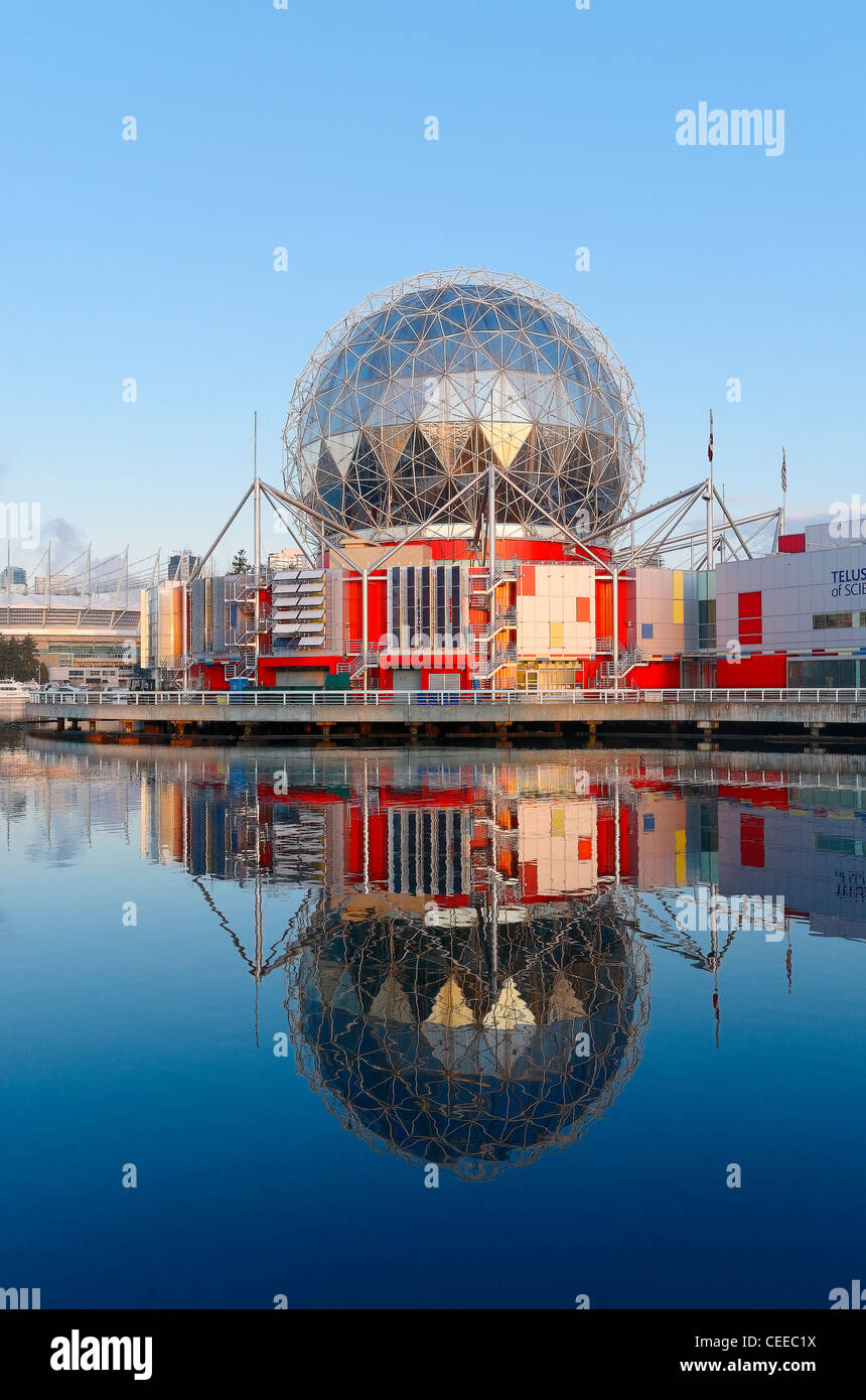 TELUS World of Science, False Creek, Vancouver, Britisch-Kolumbien, Kanada Stockfoto