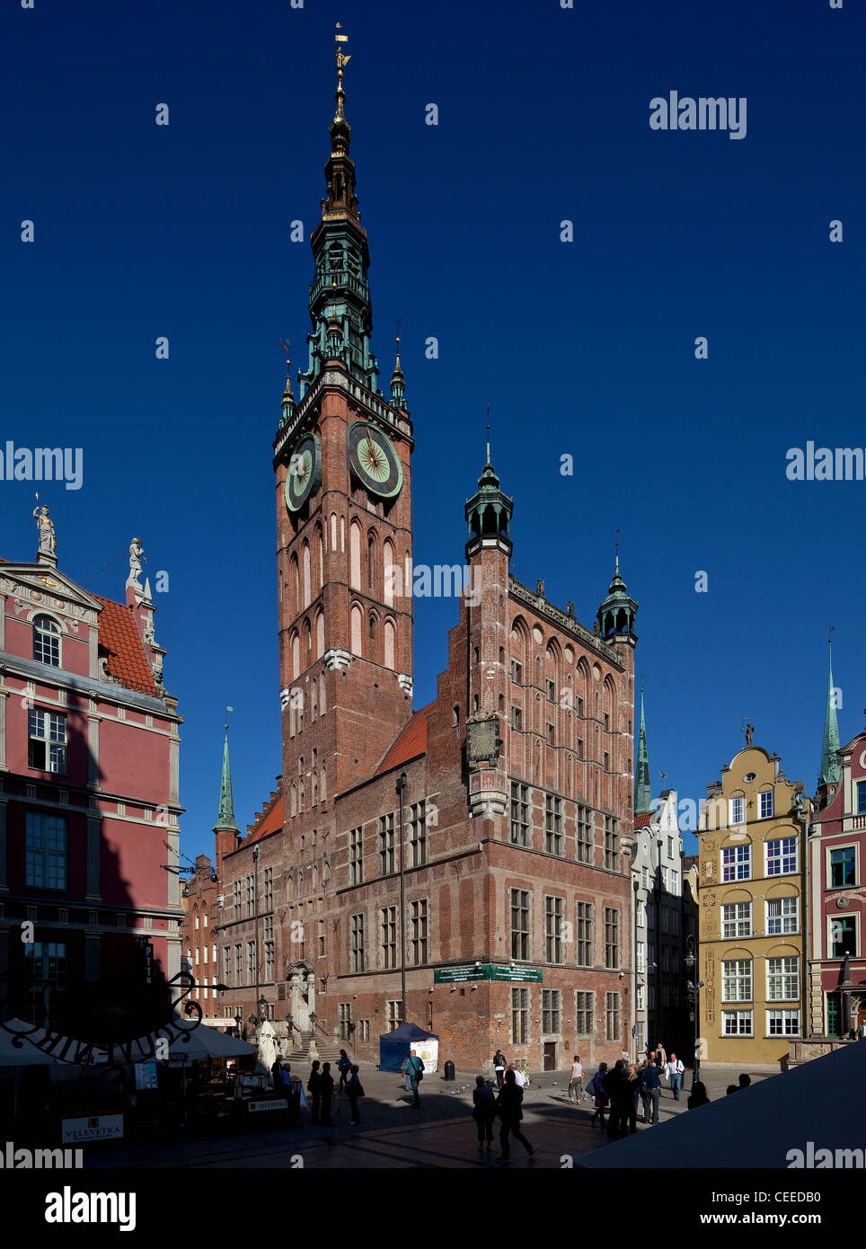 Gdansk/Danzig, Rechtstädtisches Rathaus, Ansicht von Südosten Stockfoto