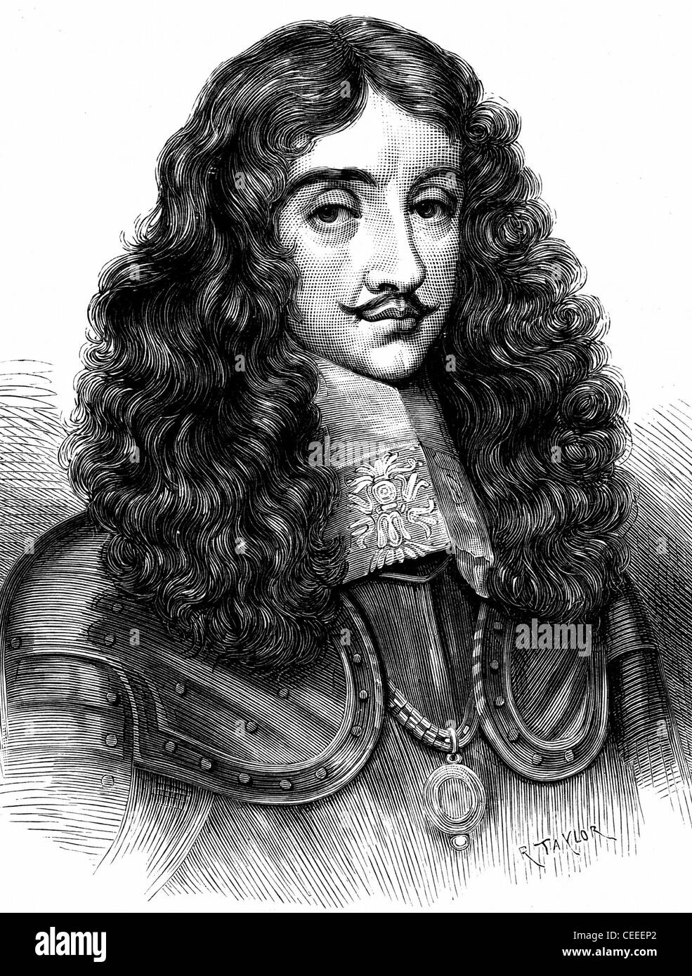 Charles II König von Großbritannien und Irland aus dem Jahre 1660 Stockfoto