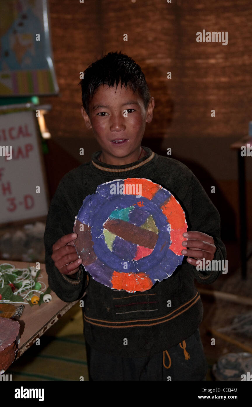 Lebensweise der Nomaden von Chanthang in Ladakh Aufzucht Pashmina Stockfoto