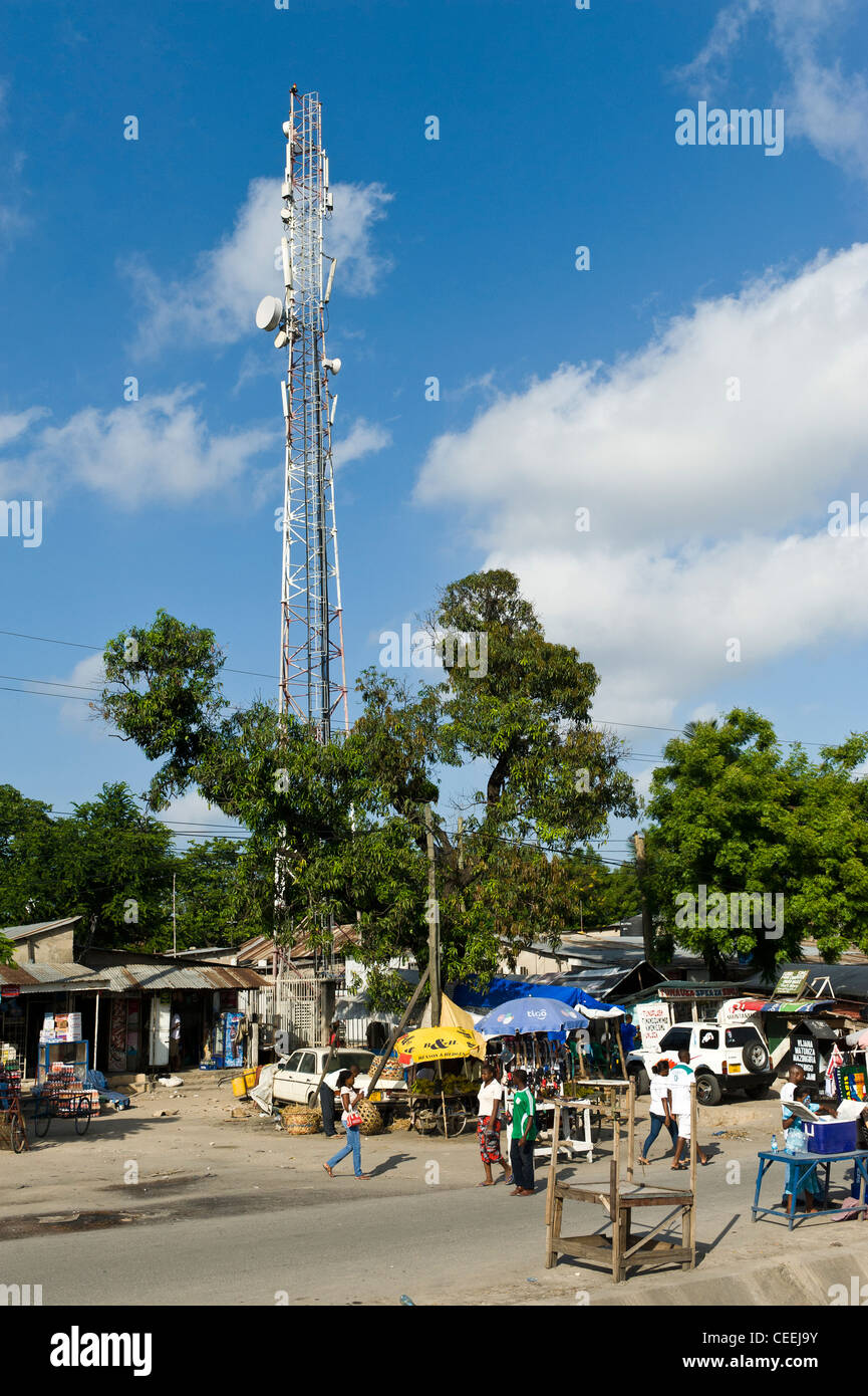 Fernmeldeturm in Daressalam / Tansania Stockfoto