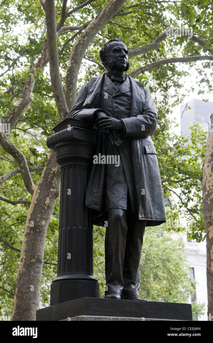 Die Dodge-Statue im Bryant Park in New York City, USA Stockfoto